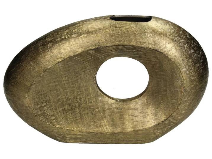 Vase Aluminium Oval H: 23 cm Kersten