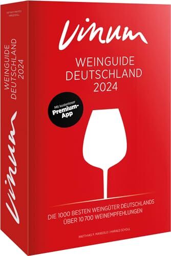 VINUM Weinguide Deutschland 2024: Der Reiseführer zu den besten Winzern Deutschlands. Rotwein, Weißwein, Sekt, Rosé! Rund 11.000 deutsche Weine. Mit Premium-App. - Preis vom 12.10.2026 11:37:12 h