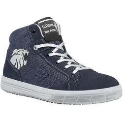 U-Power, Sicherheitsschuhe, Sicherheitsstiefel Caravan Grösse 45 blau S1P SRC EN ISO 20345 Veloursleder / Textilmaterial (S1P, 45)
