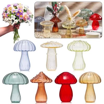 Whimsical Mushroom Glass Hydroponic Vase And Aromatherapy Bottle Whimsical Mushroom Glass Hydroponic Vase And Aromatherapy Bottle