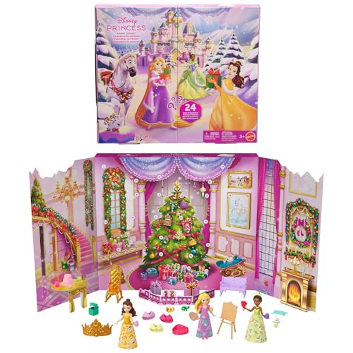 Mattel Disney Princess adventskalender met Rapunzel, Tiana en Belle