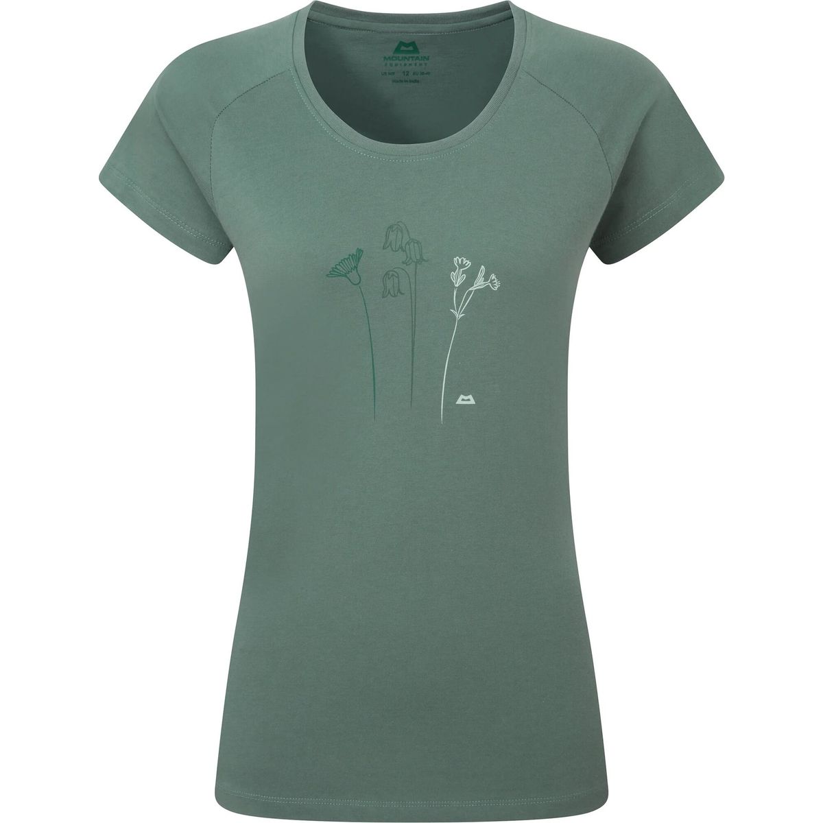 Mountain Equipment Mountain Flower Wmns Tee sage (Me-01790) 10 ME-008610-Me-01790-10