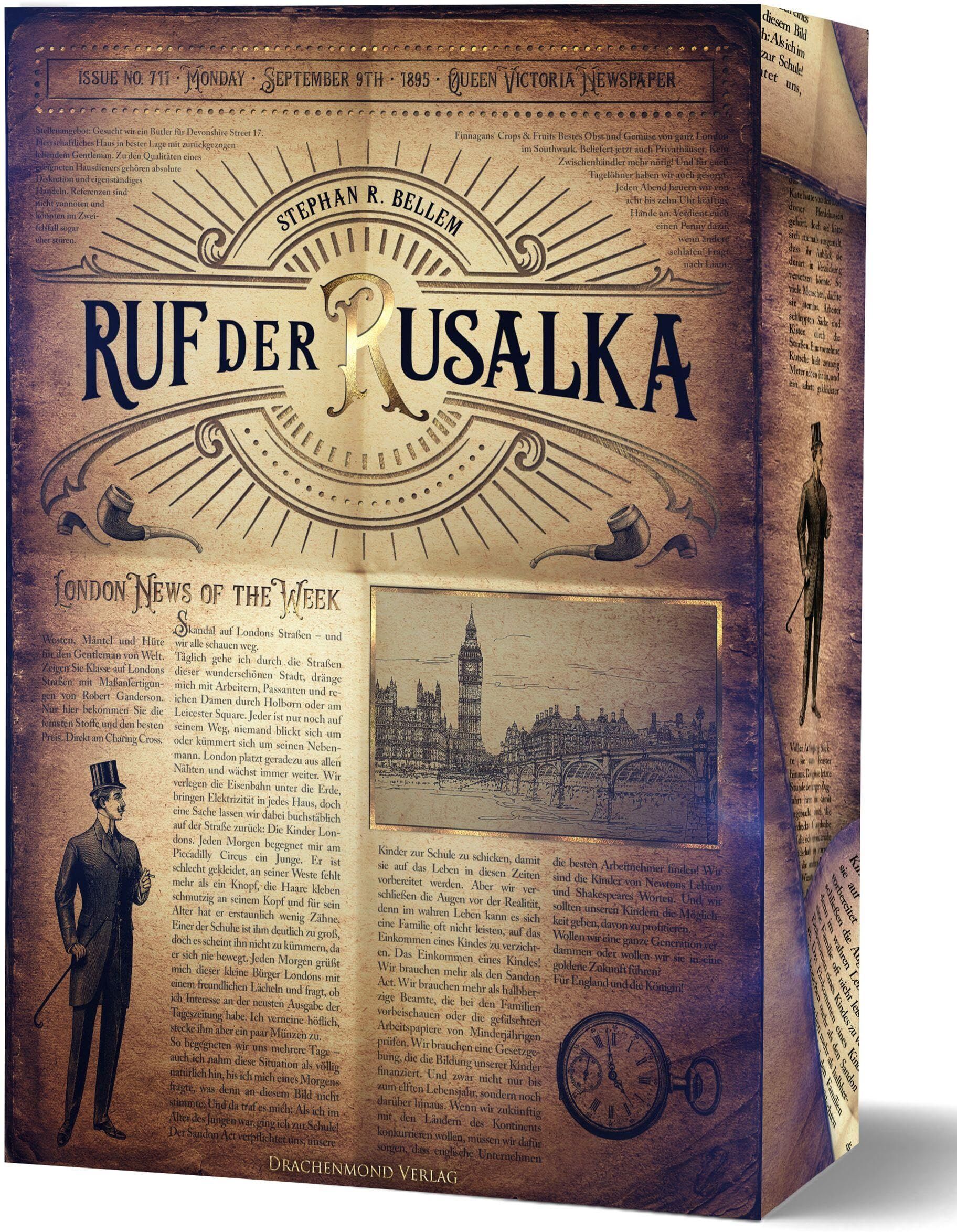 Bellem, Stephan R. - Ruf der Rusalka: Mystery Fantasy im viktorianischen London Softcover mit Farbschnitt (Lewis van Allington und der Orden der sehenden Rose) - Preis vom 11.10.2026 03:10:56 h