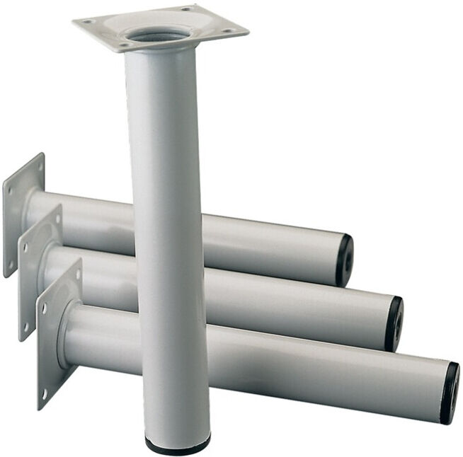 Pied de meuble blancalu.30mm H.600mm panneau H.600mm ; Element System (11100-00068)