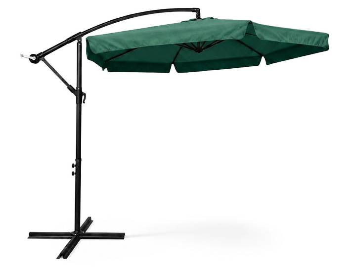 Garten- und Terrassenschirm CYNIA wasserdicht in Dunkelgrün Gewicht 11,7 kg L300 x B300 x H245 cm