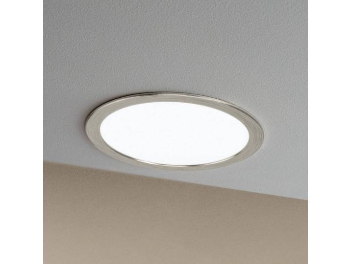 EGLO connect Fueva-Z Einbauleuchte 21,6cm nickel Connect Fueva-Z, dimmbar, alu / grau / zink, für Wohn- / Esszimmer, Aluminium, Smart Home Einbaulampe