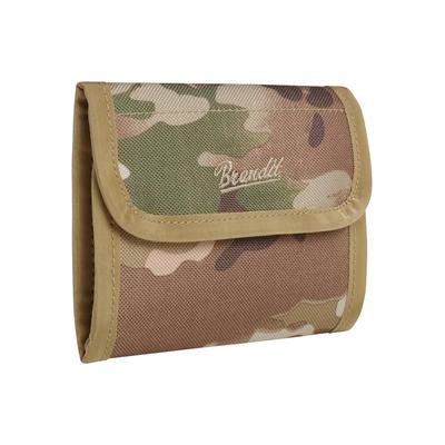 Brustbeutel BRANDIT "Brandit Herren wallet five", Herren, grün (tactical camo), Polyester, unifarben, Kleinlederwaren