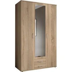 Kleiderschrank HARPER BREST (BHT 120x196x54 cm) - braun - BHT 120x196x54 cm