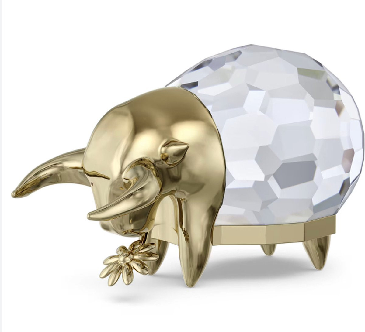 Swarovski Taurus 5670103 Zodiac Stier Beeldje - Kristallen Decoratief Voorwerp met Goudkleurige Accenten