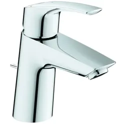 Grohe Eurosmart Einhand-Waschtischbatterie, S-Size, Ausladung 111mm, Zugstangen-Ablaufgarnitur, EcoMode, 23969003