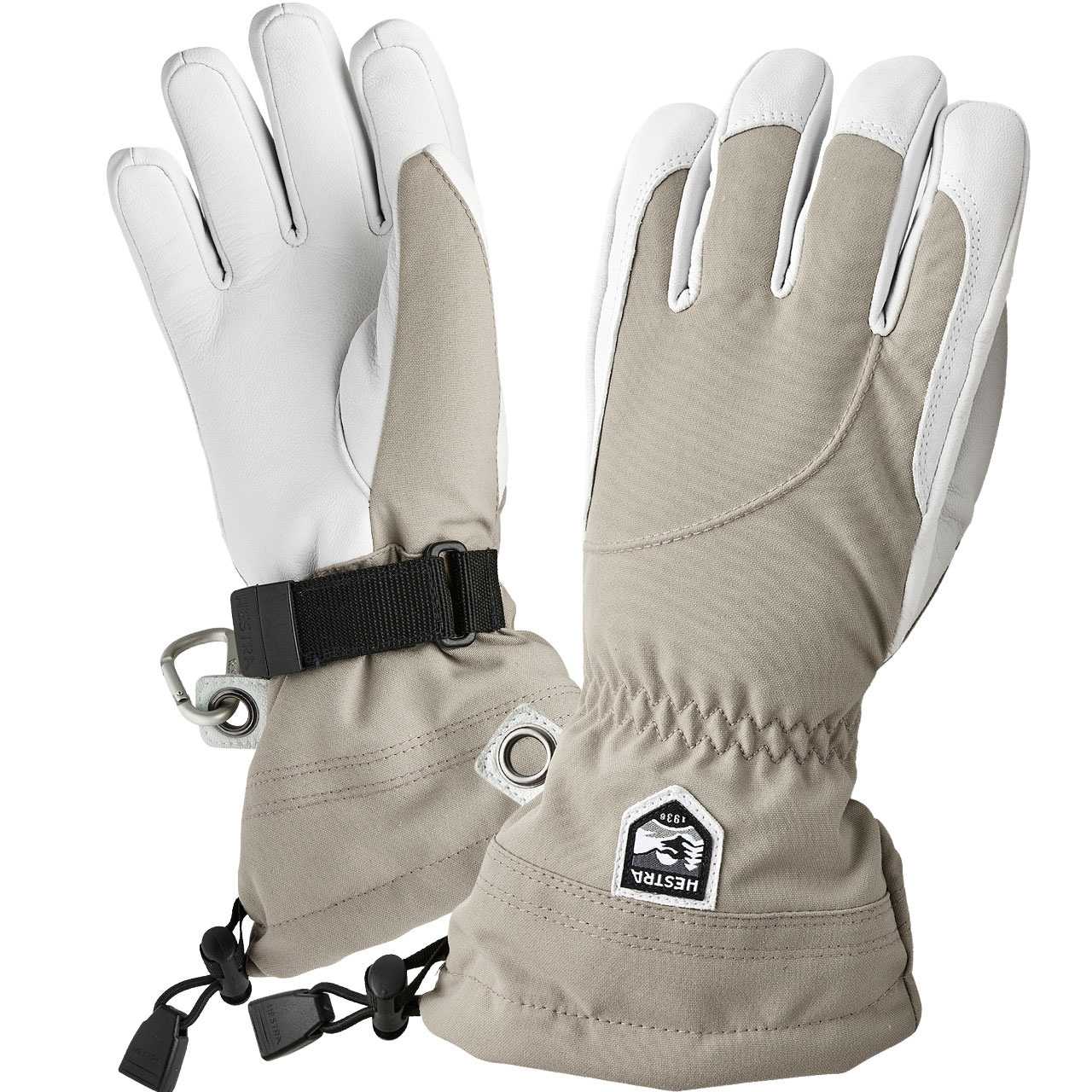 Hestra Damen Handschuh HELI SKI khaki/offwhite - 7,0