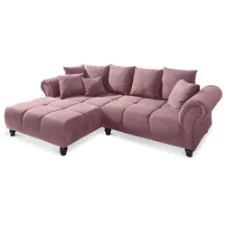 filippo Ecksofa Marta Cord Violett Flieder