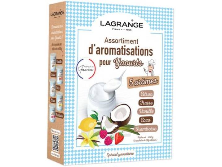 Lagrange - Préparation 5 Aromes Pour Yaourt 450g