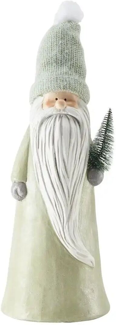 HOME STORY Deko Santa mit Baum   ¦ grün ¦ Magnesia ¦ Maße (cm): B: 18 H: 46 T: