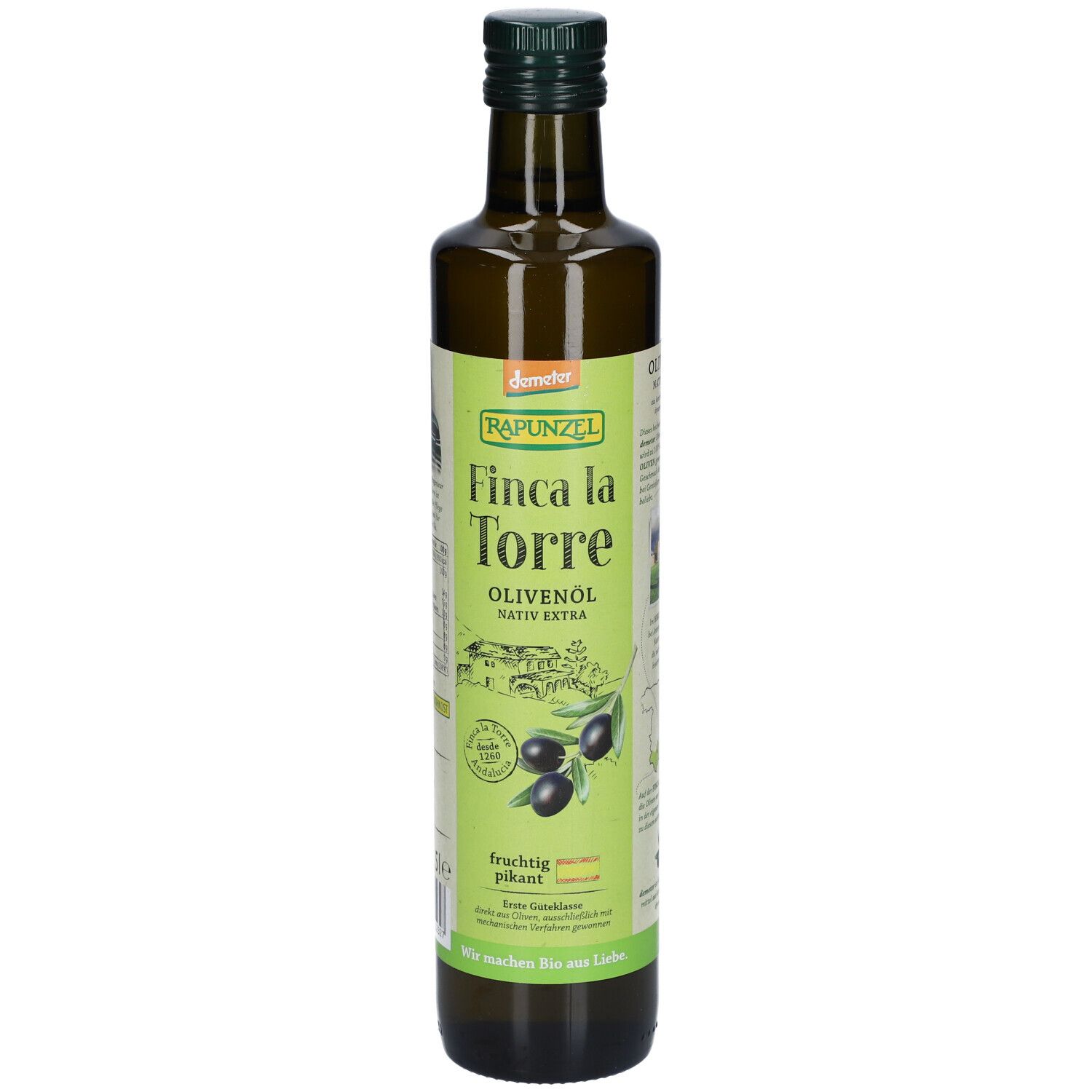 Rapunzel Olivenöl Finca la Torre, nativ extra, demeter Bio 500 ml Öl