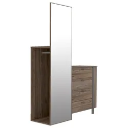 Hom ́in Kommode mit Spiegel MANHATTAN - B/H/T ca. 128.30x165.00x44.30