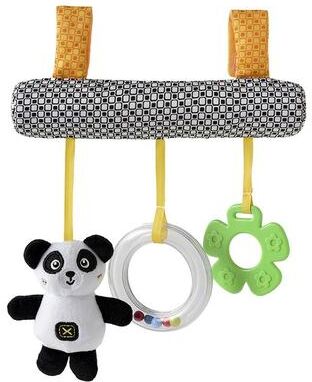 Inspired Deals Cartoon Animal Baby Stroller Toy With Rattle Soft Crib Hanging Toy For Sensory Development black And White Panda Bed Hanging