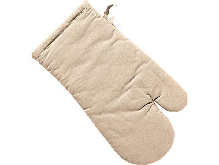 REDBEST Ofenhandschuh, Backofenhandschuh Seattle, 100% Baumwolle beige Größe 15x30 cm - innen hitzebeständige Wattierung, außen feines, glattes Gewebe, mit Schlaufe (weitere Farben)