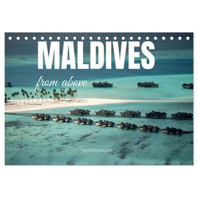 Maldives from above (Desk Calendar 2027 DIN A5 landscape), CALVENDO 12 Month DeskCalendar