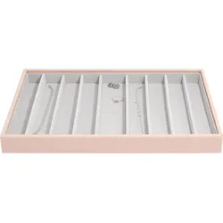 Stackers Schmuckkästchen für Halsketten supersize 9-Fächer rosa