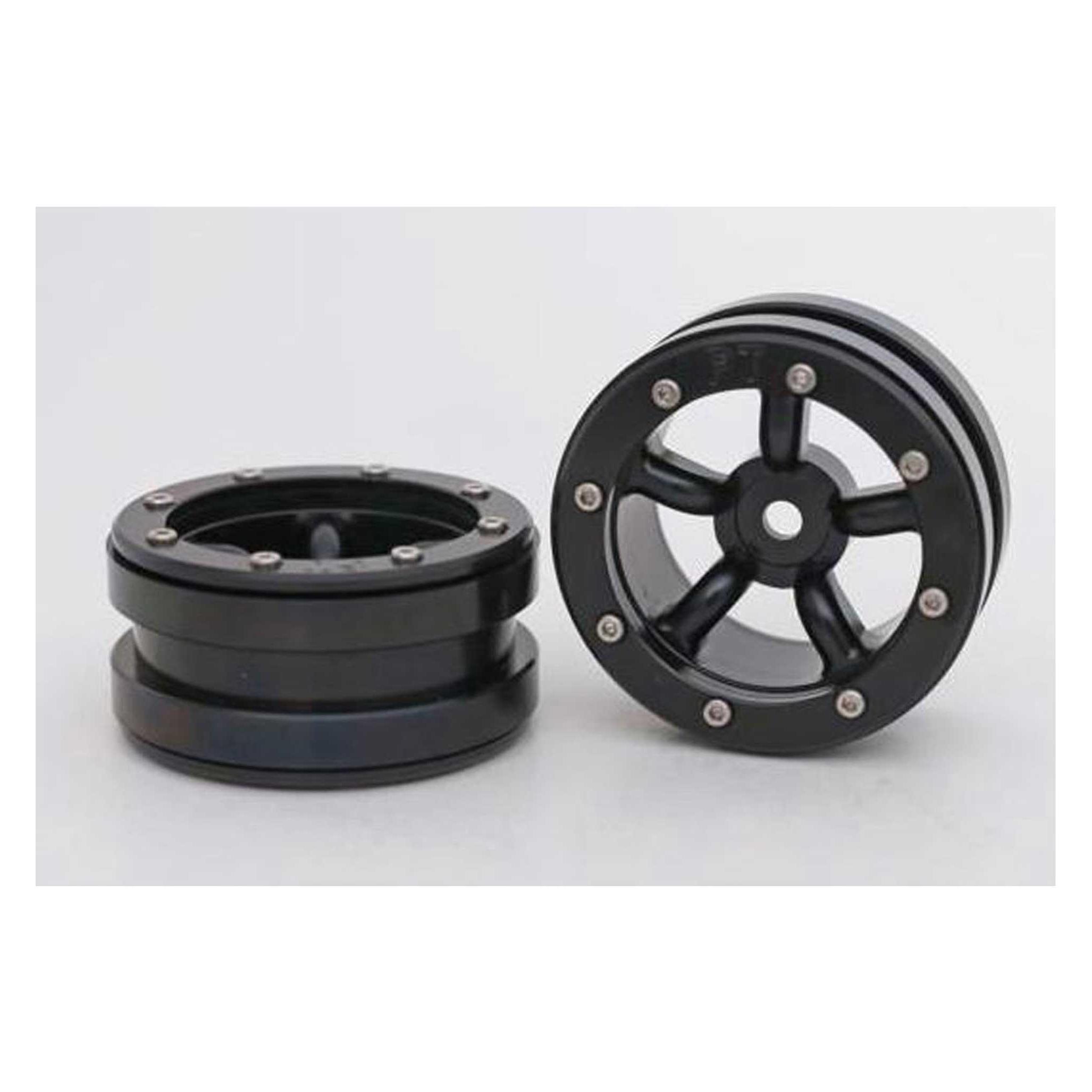Absima Beadlock Wheels PT-Safari Schwarz/Schwarz 1.9 (2 St.) (ABMT0010BB)