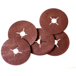 Vago-Tools 100x Fiberscheiben 125mm Fiberschleifscheiben für Winkelschleifer P120