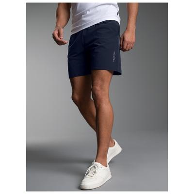 Jerseyhose TRIGEMA "TRIGEMA Sport-Shorts mit Innenslip aus Netz", Herren, Gr. 3XL, Normalgrößen, blau (navy), Web, 74% Nylon, 26% Elasthan, Hosen Jerseyhose
