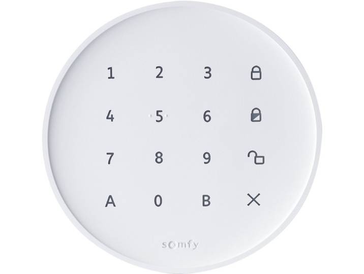 Somfy Home Alarm Essential Keypad - cijfercode voor aan- en uitzetten draadloos alarmsysteem - ontvang melding als code wordt gebruikt