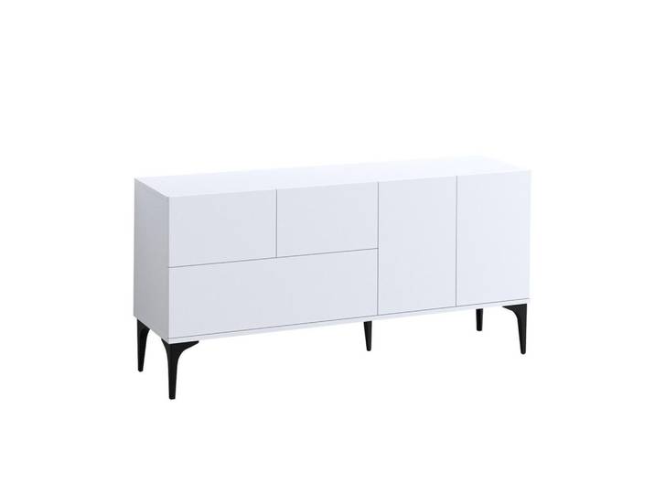 Habitat Garten Buffetschrank ginny weiss, Weiß, Holz, 150x75x35 cm, Kleinmöbel, Kommoden, Sideboards