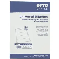 OTTO Office Selbstklebende Ordnerrücken–Etiketten hochweiß »59x192 mm« weiß