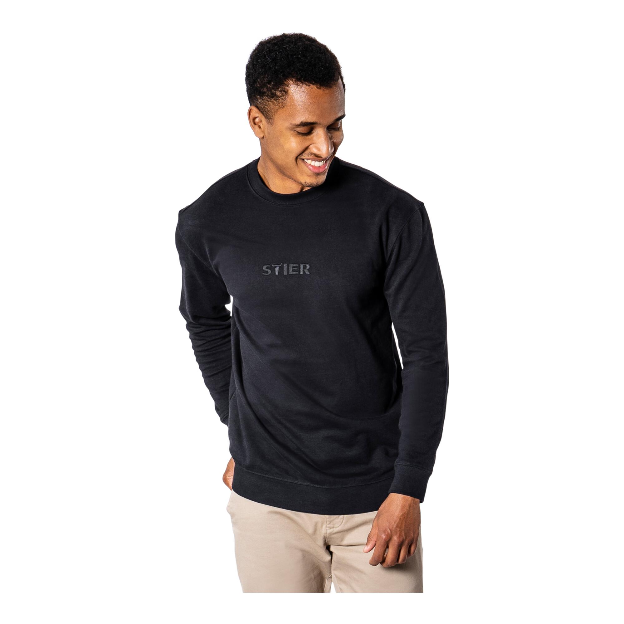 STIER Crew Sweat Style Embro XXL Black (905835)