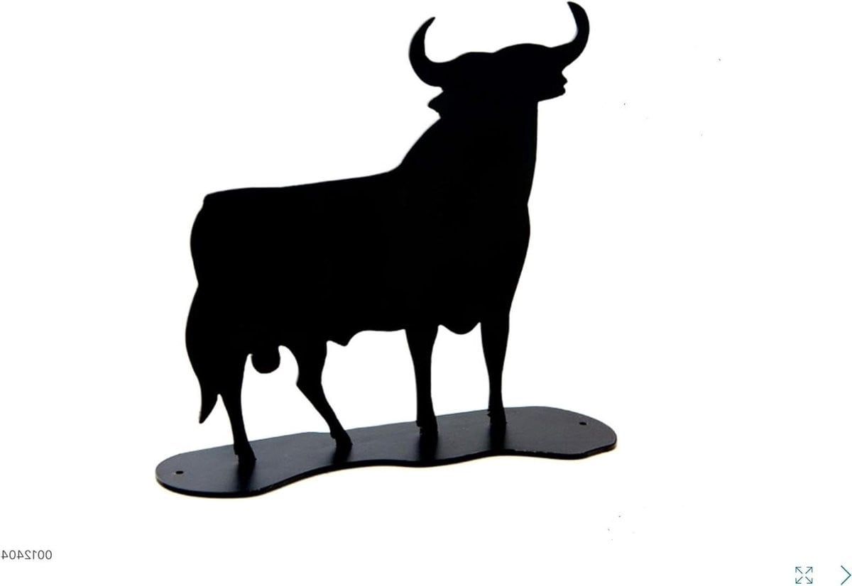Decoratie Figuur Wandornament Dier Zwart Grijs 10 cm