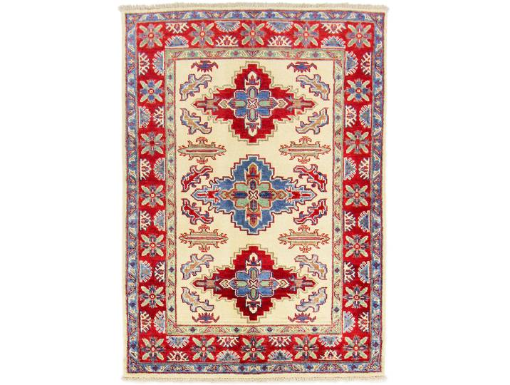 Kazak Teppich 101x144 Handgeknüpft Orientteppich Wolle