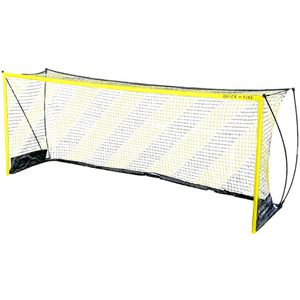 Powershot Fußballtor QuickFire, aus Metall, schwarz/gelb, faltbar, 732 x 244 cm