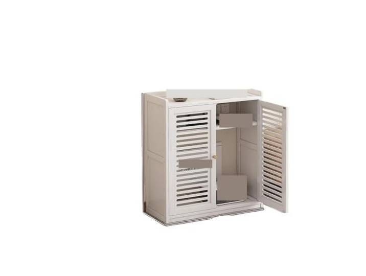 ‌WiFi-Organizer-Schrank ohne Bohren Wandmontiertes Router-Regal mit Abdeckung(Color 2)