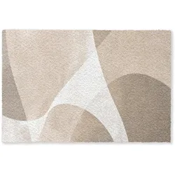 FUSSMATTE Glatte Oberflächen - Harmonisch - Wellenförmig Schmutzfangmatte 120x80 cm
