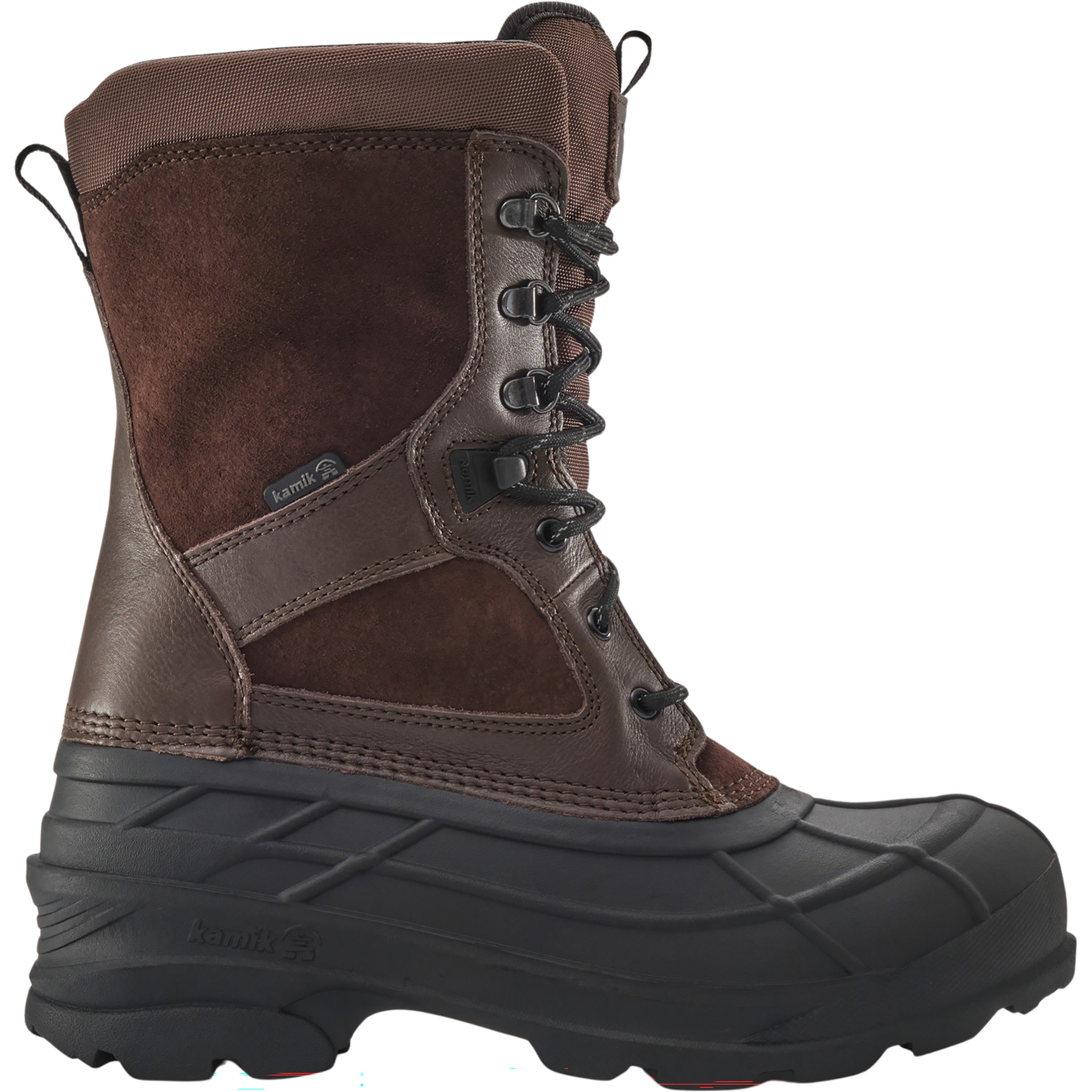 Kamik Nation Plus Herren Winterschuhe & Winterstiefel braun Größe 45 Lifestyle Wasserdicht