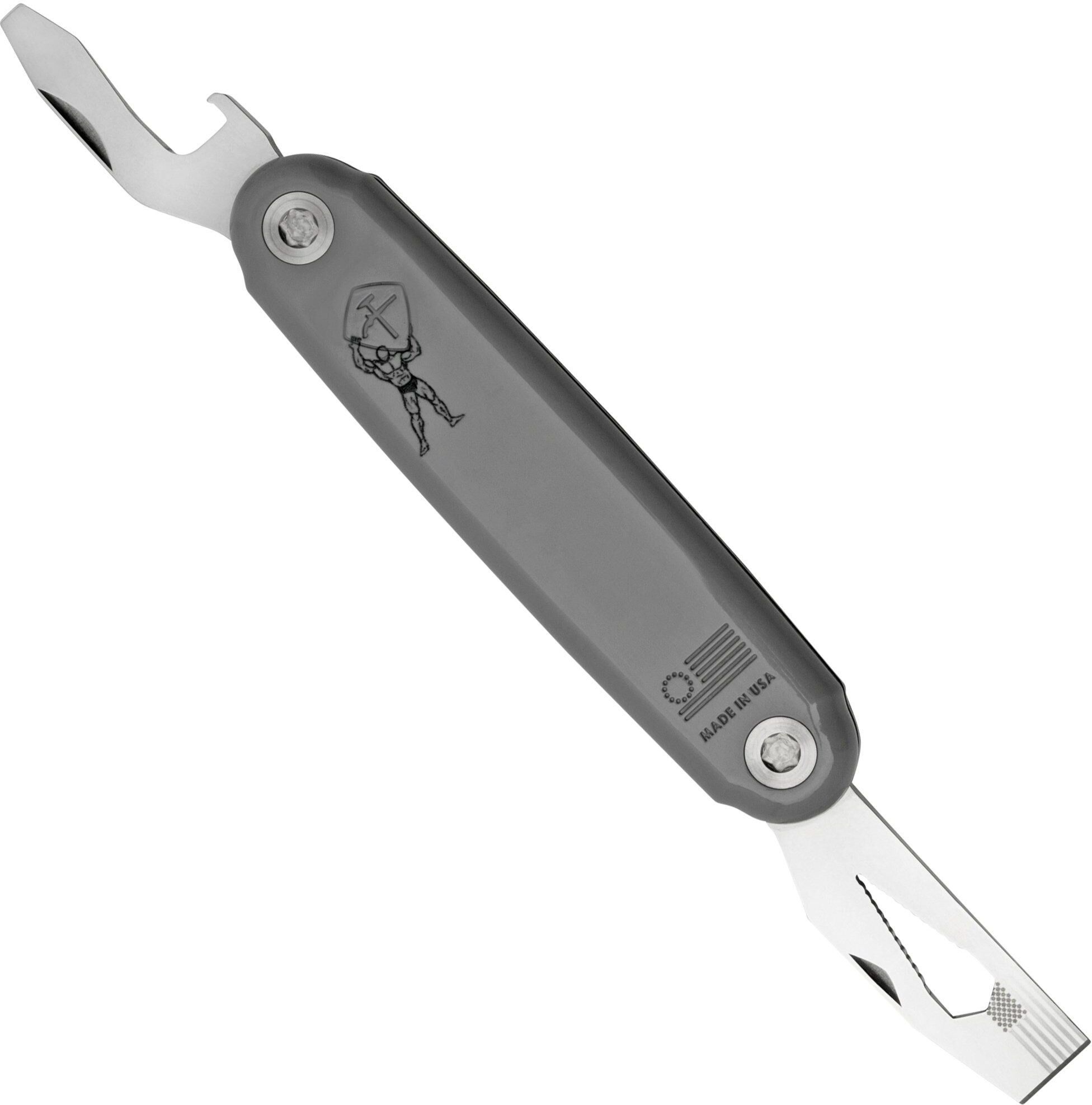 ASK American Service Knife, The Atlas, Grey, Multi-Tool coltello da tasca