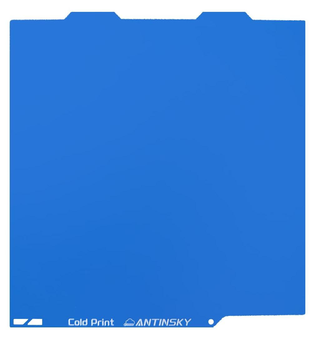 Dripio PEI bouwbord voor A1 Mini, dubbelzijdig blauw, 184 x 184 mm