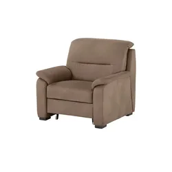 meinSofa Sessel mit ausziehbarem Hocker  Vera , beige , Maße (cm): B: 100 H: 92 T: 95.0