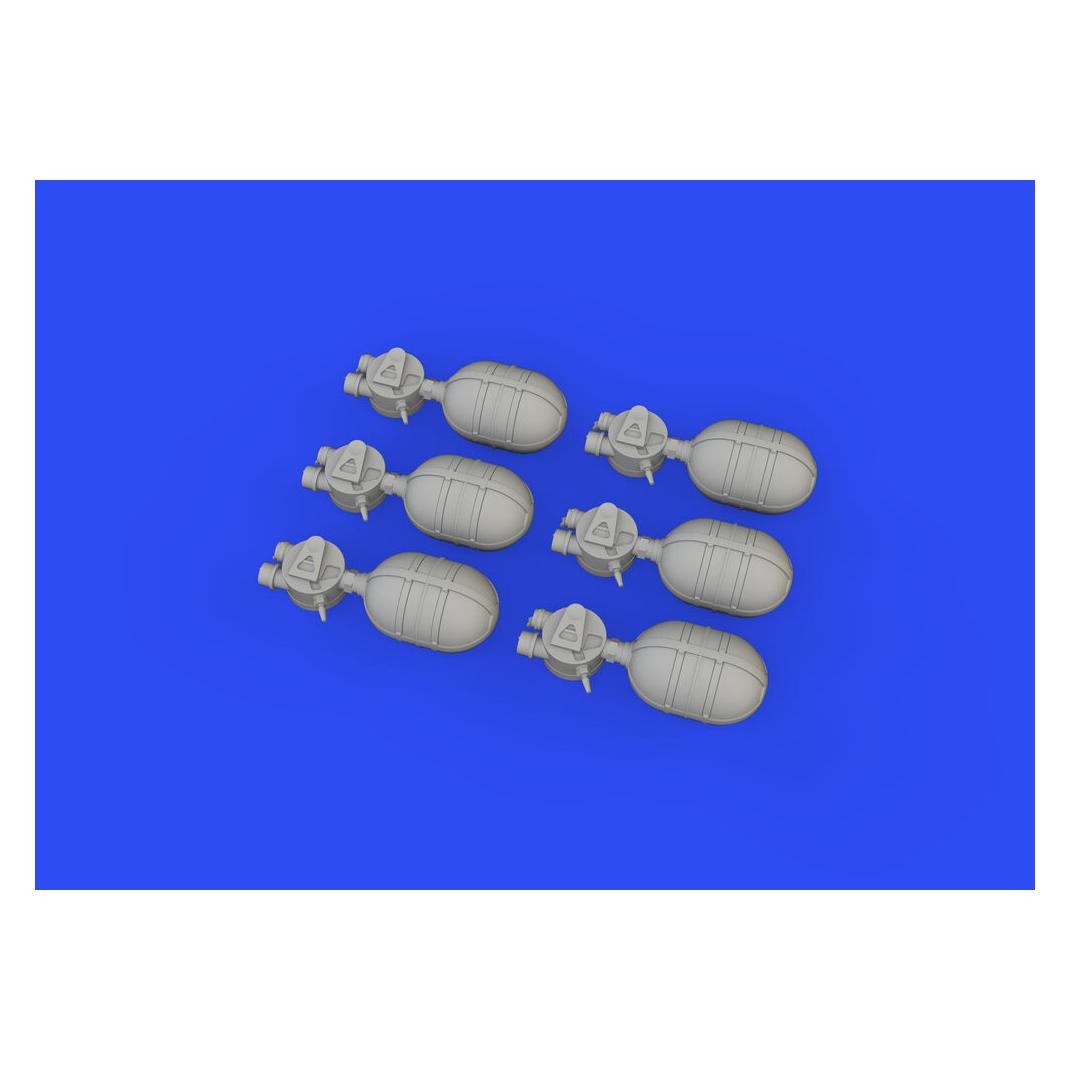 Eduard WWII USAAF oxygen cylinder A-4 PRINT (648796)