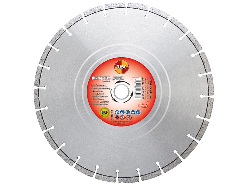 DISCDIAMANT Diascheibe LB-P 350x25,4 mm f. harte Baustoffe, 10 mm Seg. 09944560