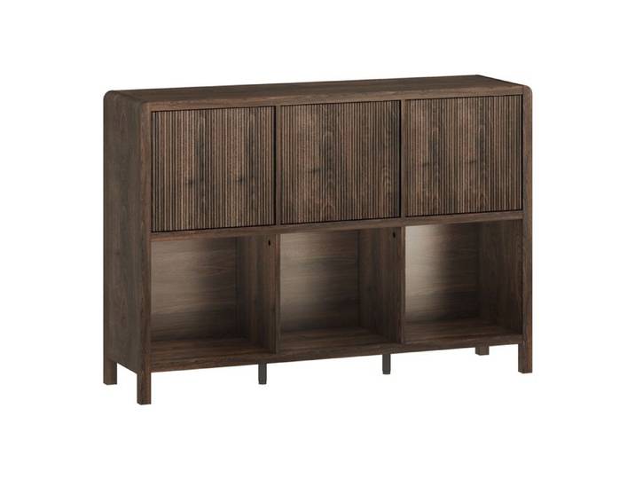 Commode Lukkodso 77 x 110 x 30 cm effet noyer