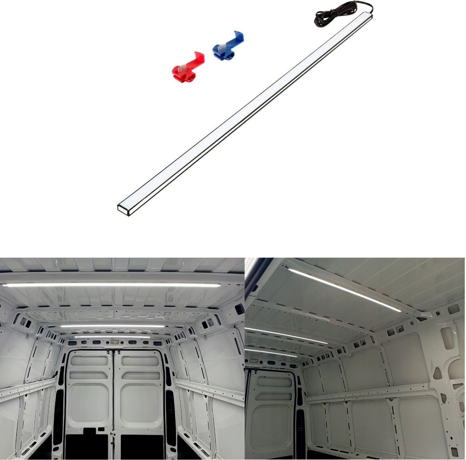 QLS LED-interieurverlichting voor de kofferbak, wit, 100 cm