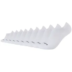 10er Pack camano Mesh Ventilation No Show Füßlinge 1000 - white 35-38