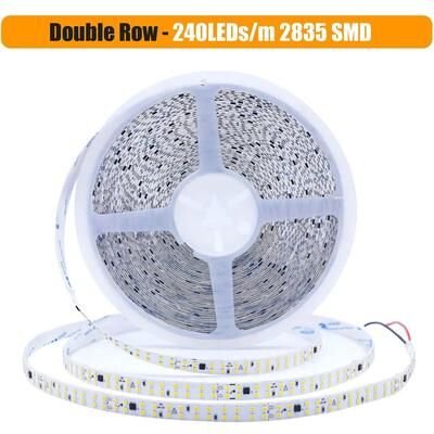 Uplift Picks 220V Waterproof LED Strip Light 120 240LED Flexible Ribbon 240 Led red 5m