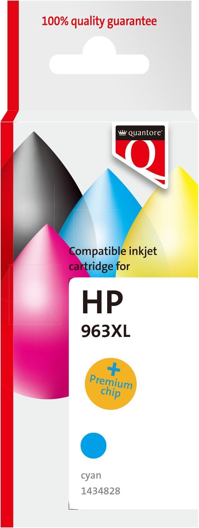 Quantore - Tintenpatrone HP 963xl 3ja27ae hc blau | 12 Stück