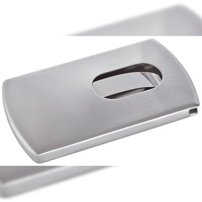 SIGEL VZ120 Visitenkarten-Etui Snap - 101 x 60 x 13 mm, silber