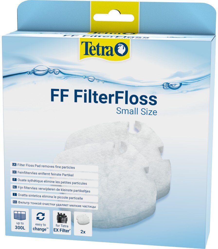 Tetra FilterFloss Small Ovatta Sintetica per Filtri Esterni EX 400 Plus, EX 500 Plus, EX 600 Plus, EX 700 Plus, EX 800 Plus e EX 1000 Plus