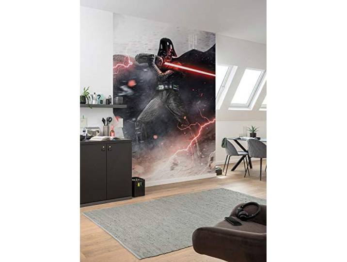 Komar Star Wars Vlies Fototapete - Star Wars Vader Dark Forces - Größe: 200 x 280 cm (Breite x Höhe) - Kindertapete, Kinderzimmer, Tapete - IADX4-025